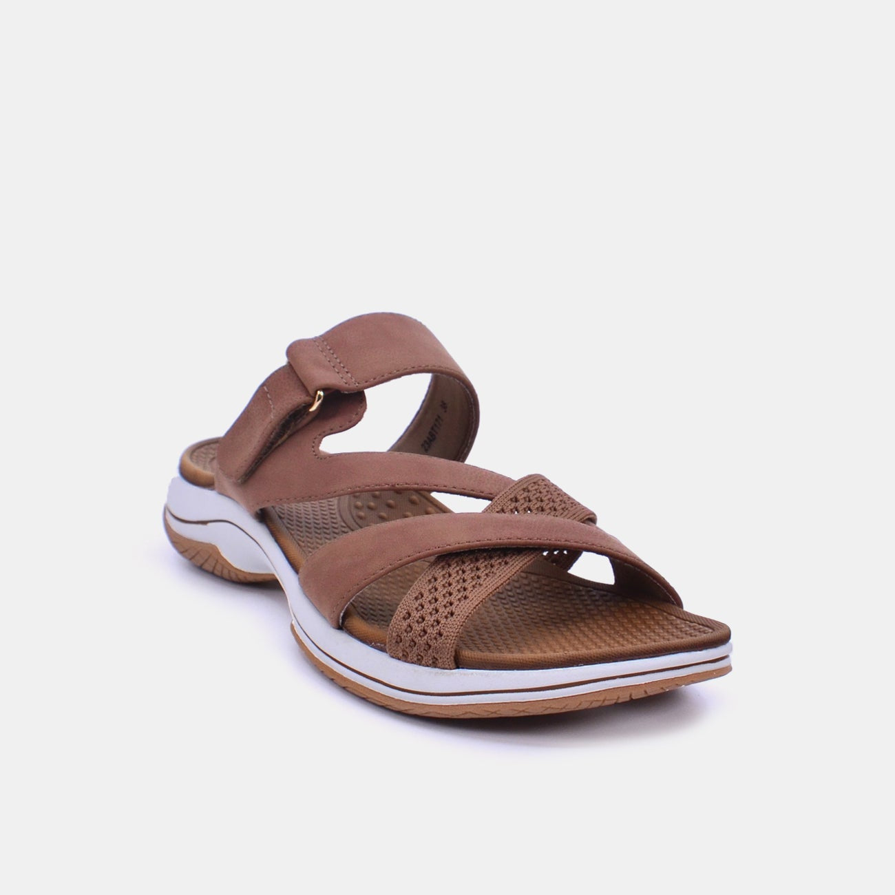 Mynaal Women's flat sandal-23ABT171-Brown