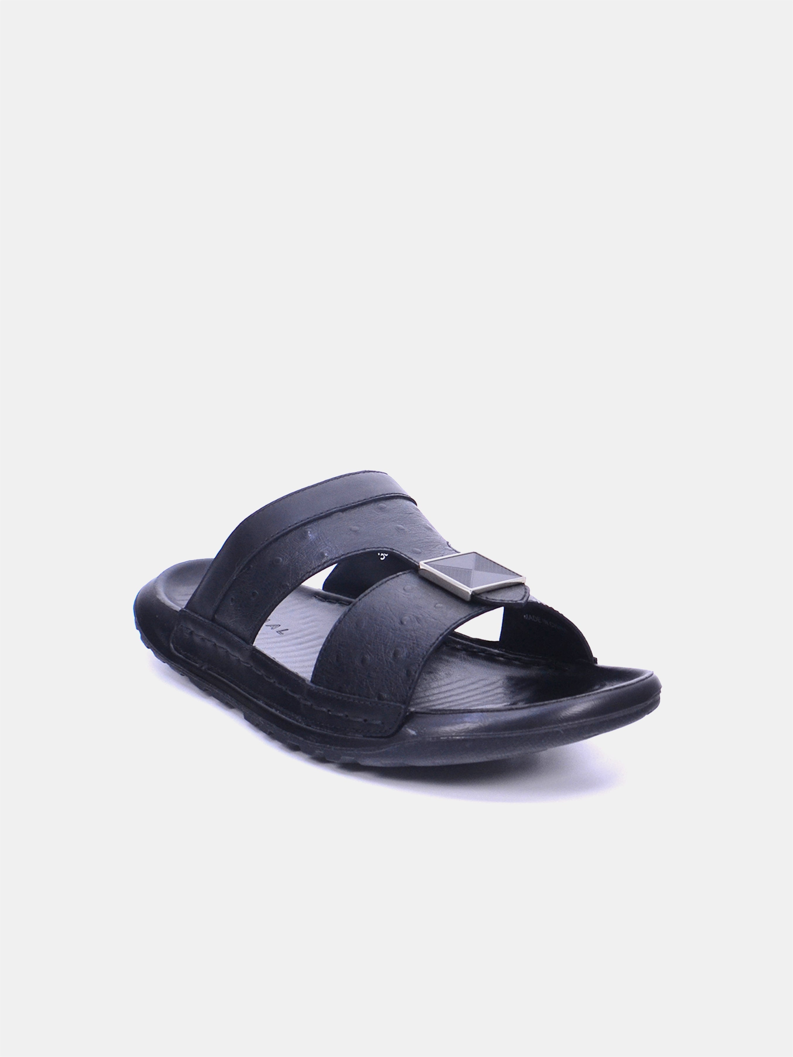 Mynaal Men's flat sandal -  30059-8  - Black