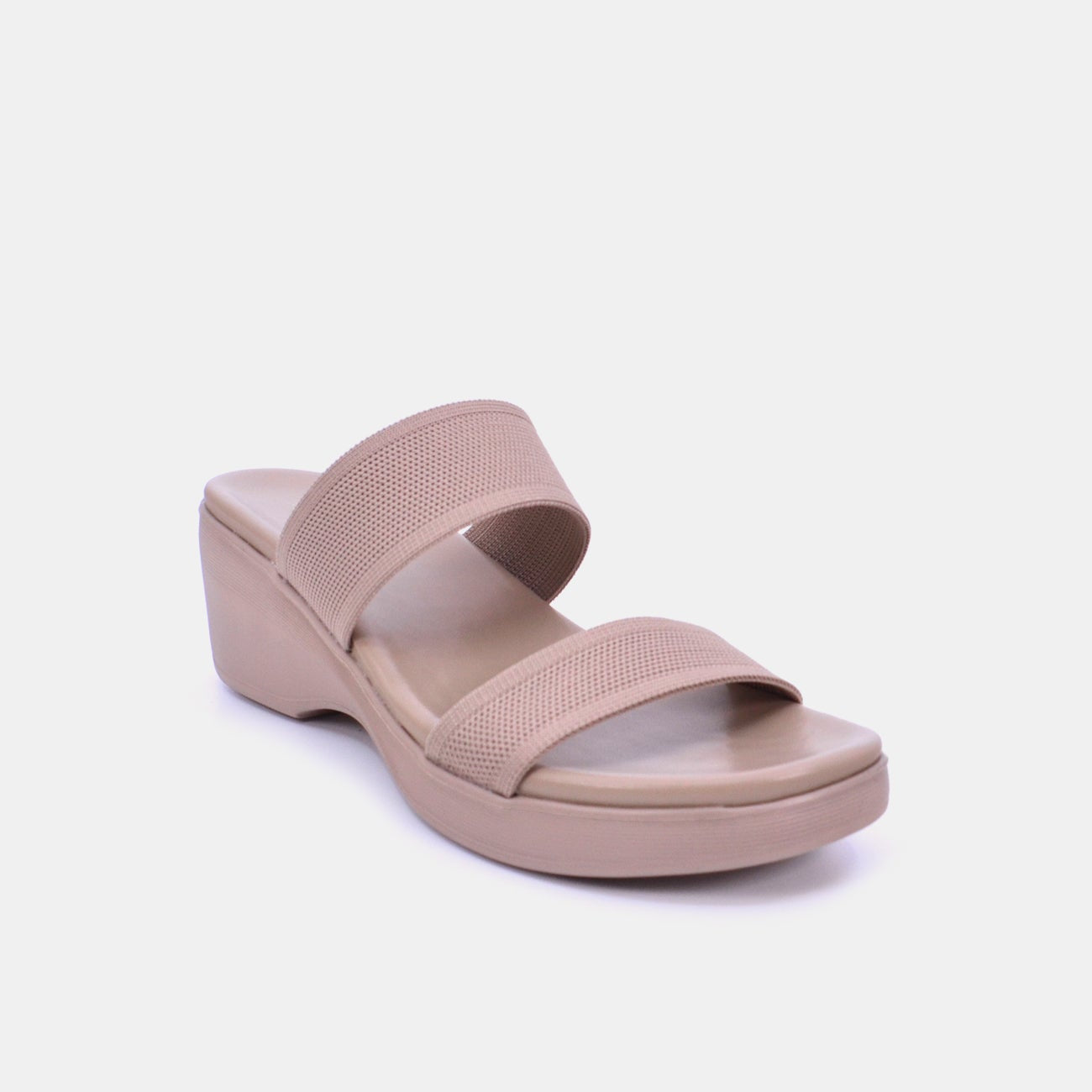 Mynaal Women's slip-on heel sandal-23AWZ767-Beige