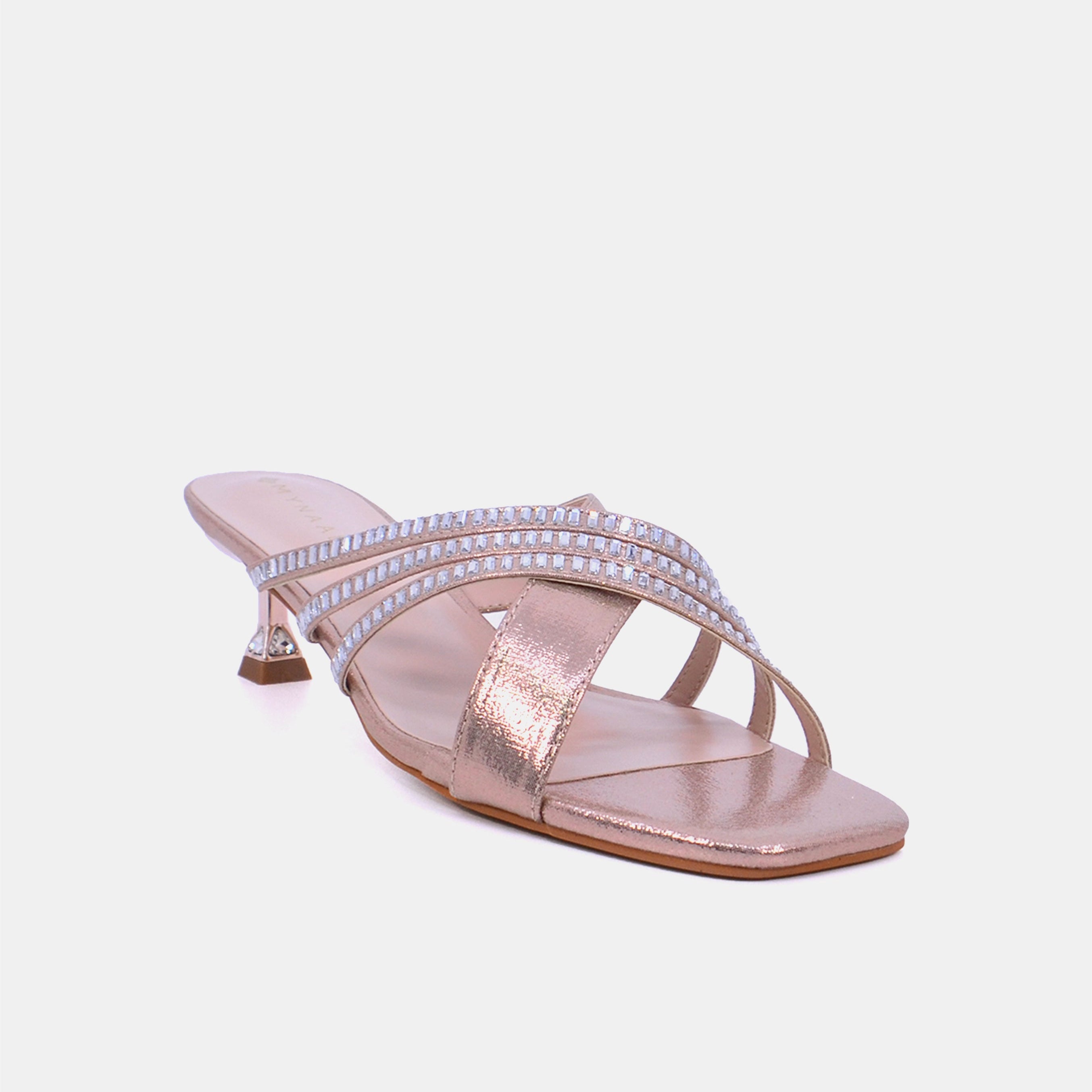 Mynaal Women's spool heel sandal-2G9183-531-Rose-Gold