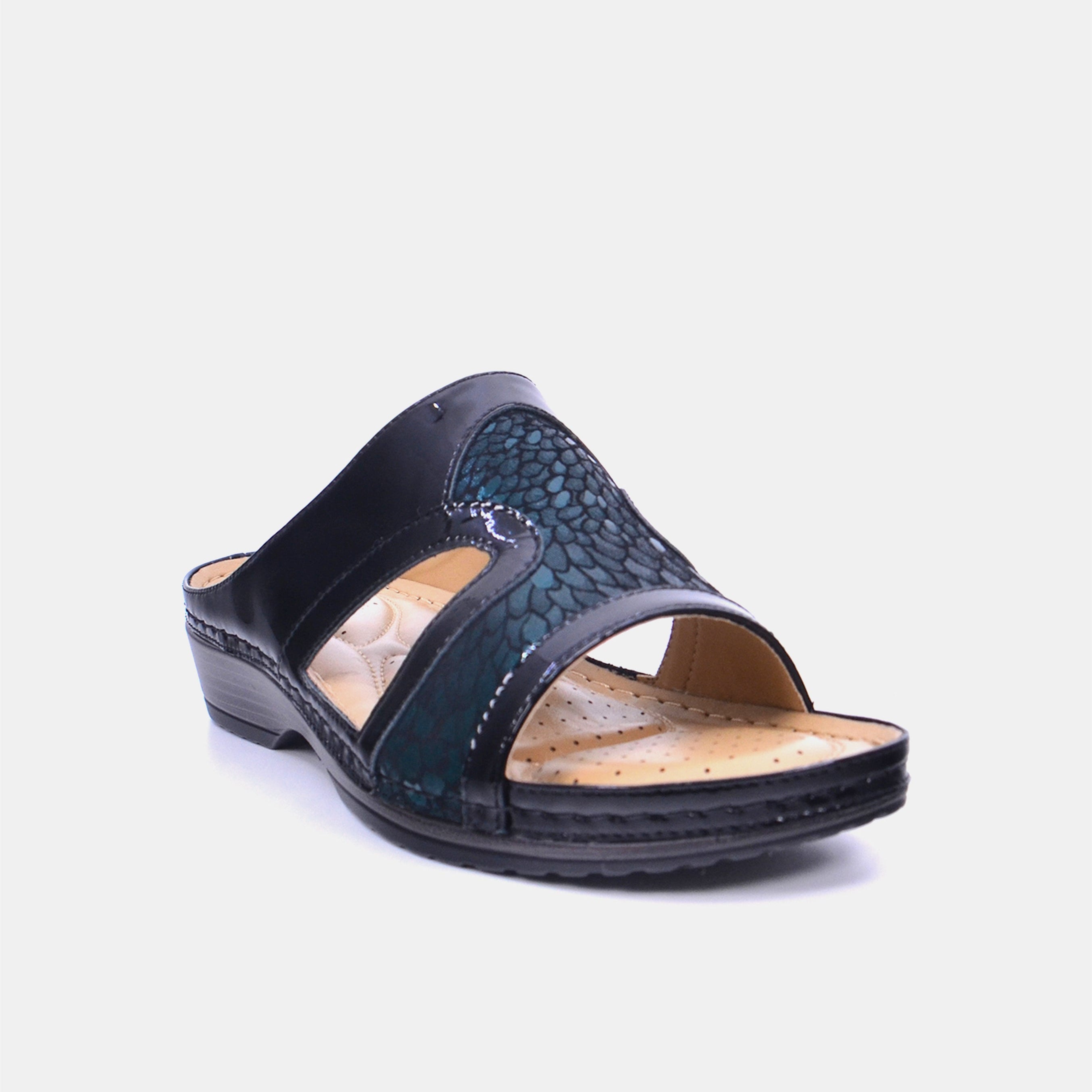 Mynaal Women's flat sandal- 88998-41 -Green