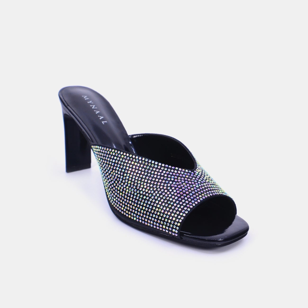 Mynaal Women's pencil heel sandal-18F9817-51-Black