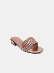 Mynaal Women's flat sandal-23BYD012-Gold