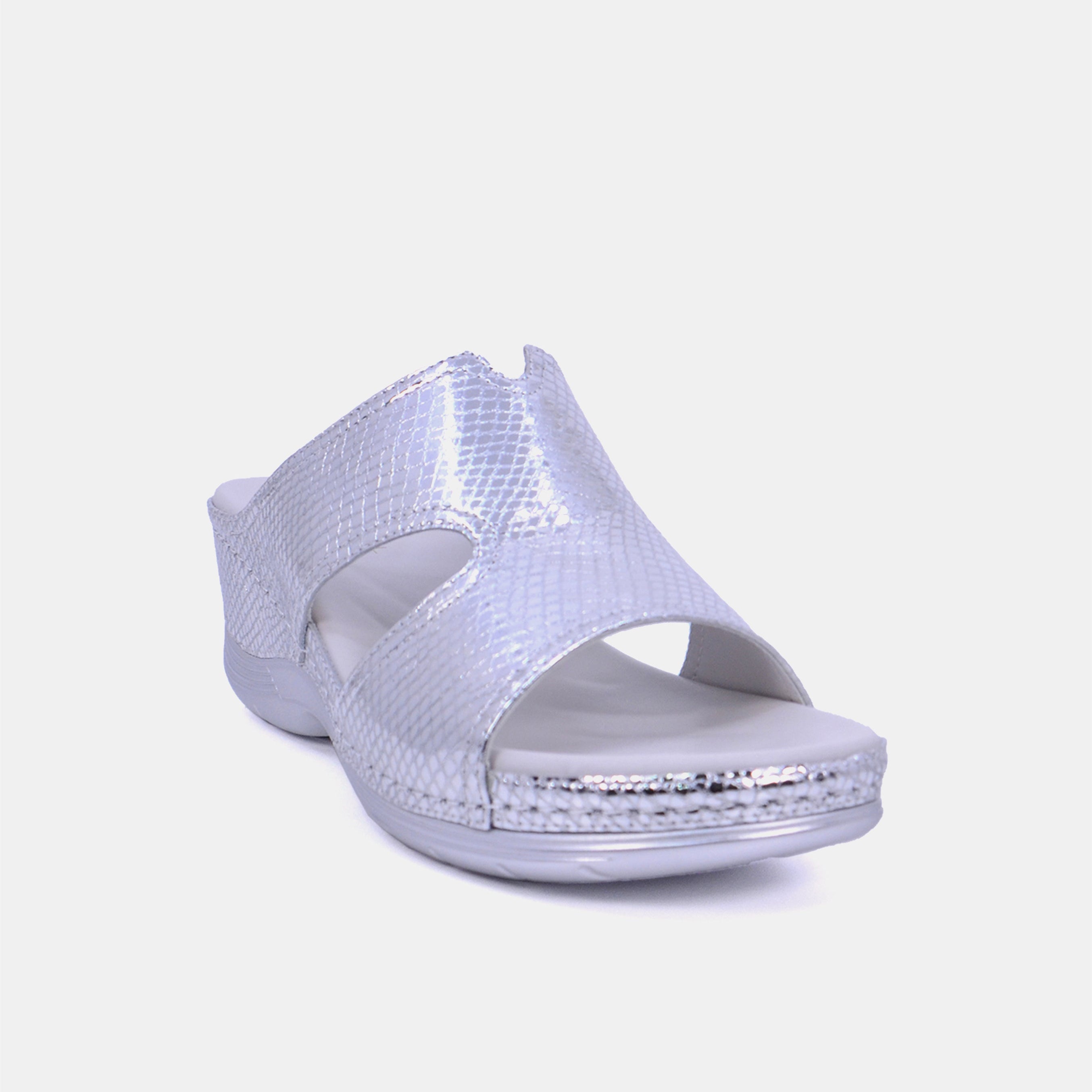 Mynaal Women's slip-on sandal- 2407-32 -Silver