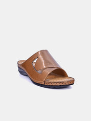 Mynaal Women's flat sandal- 88909-62 -Brown