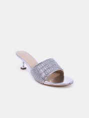 Mynaal Women's spool heel sandal-6F5972-12-Silver
