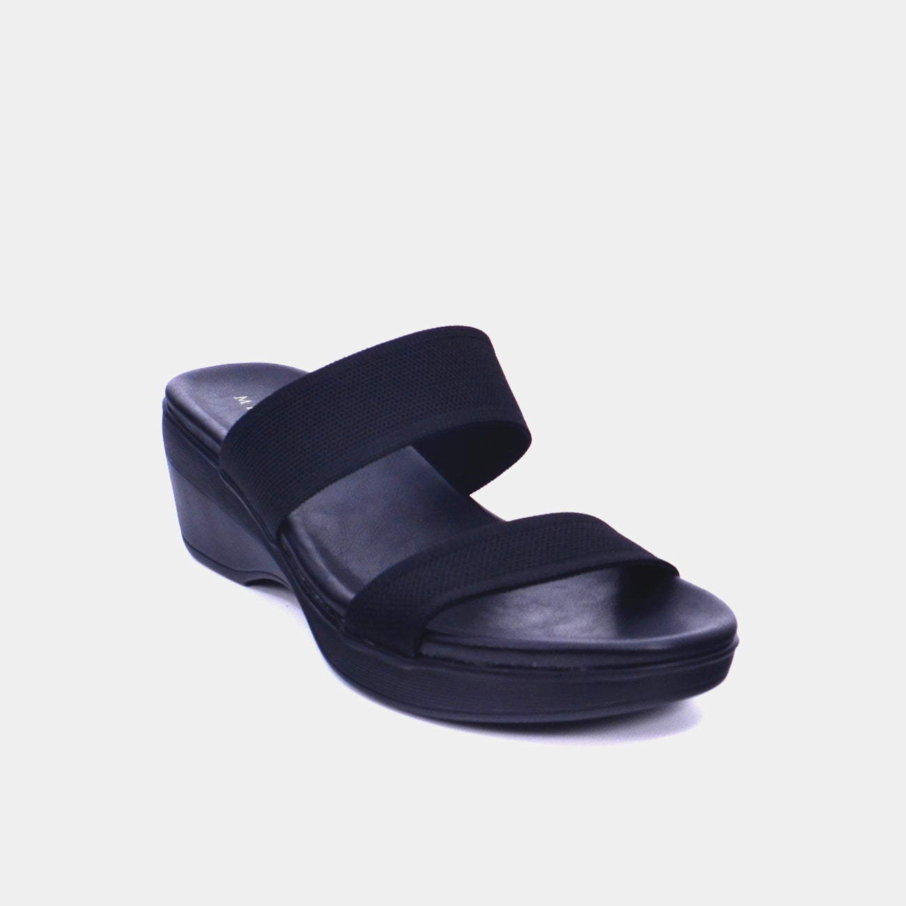 Mynaal Women's slip-on heel sandal-23AWZ767-Black