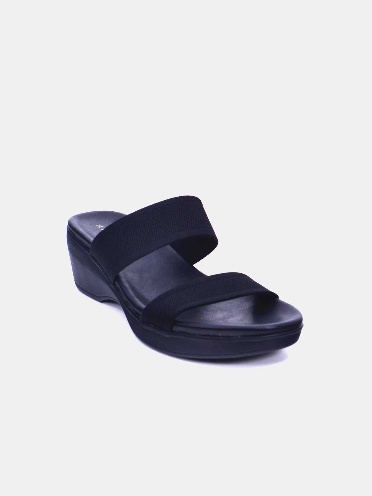 Mynaal Women's slip-on heel sandal-23AWZ767-Black