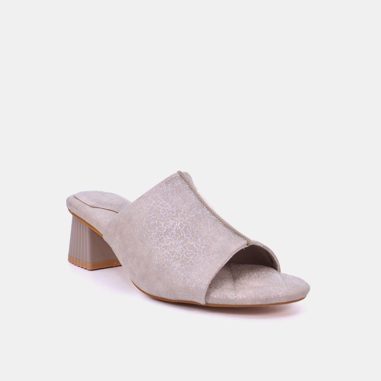 Mynaal Women's block heel sandal-23BJH181-Beige