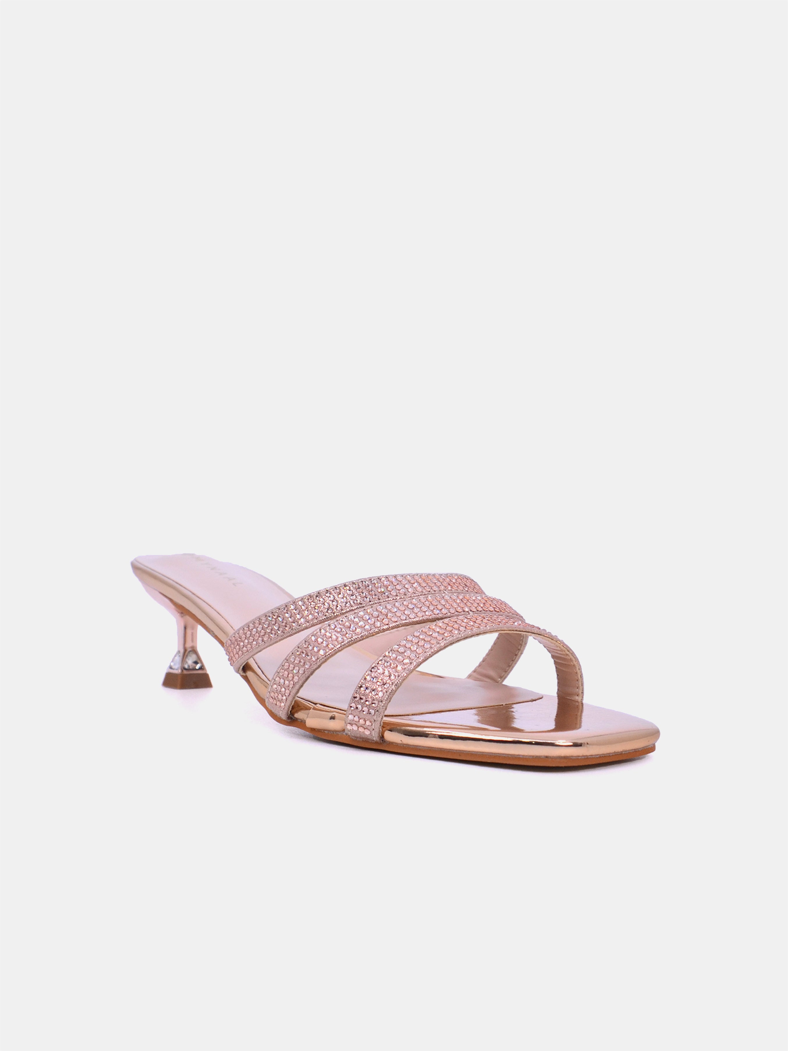 Mynaal Women's spool heel sandal-2G9183-533-Rose-Gold