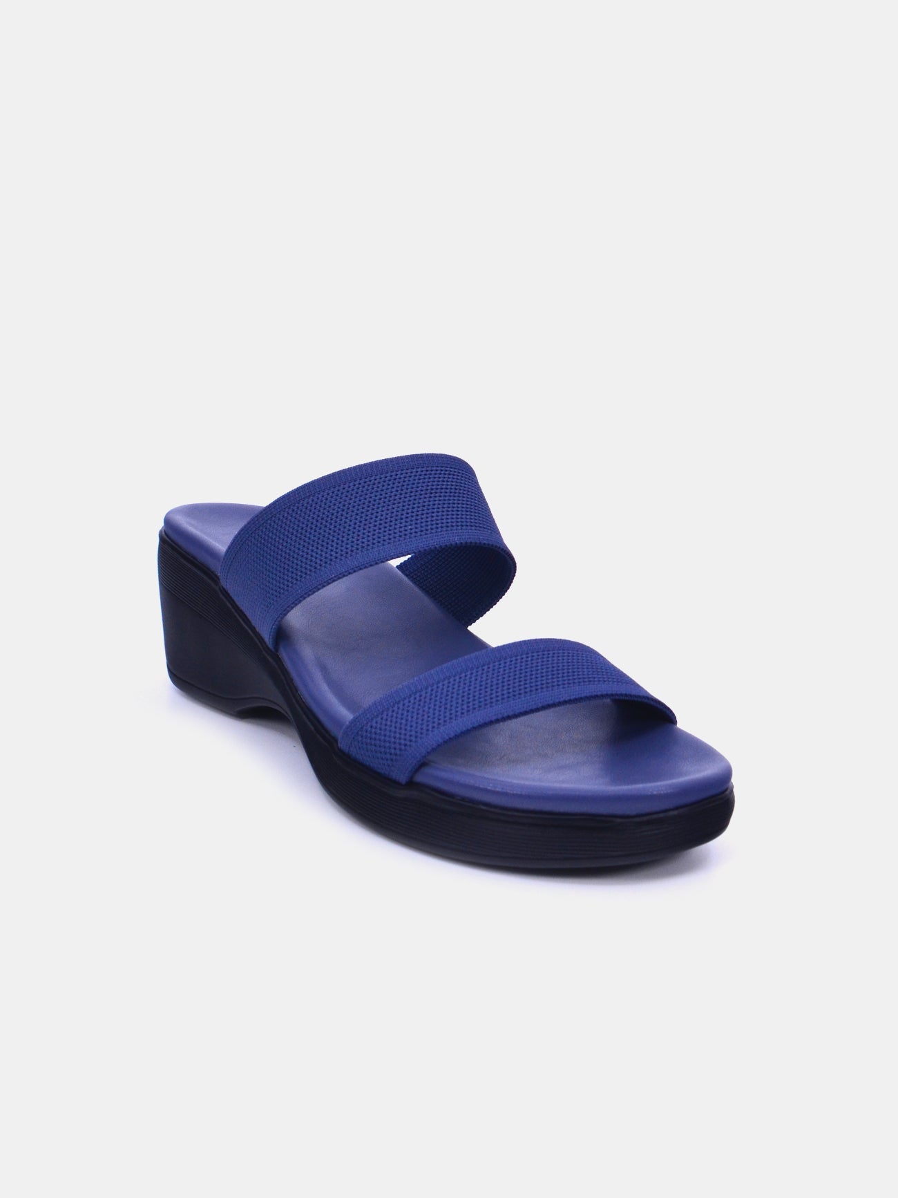 Mynaal Women's slip-on heel sandal-23AWZ767-Navy