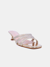 Mynaal Women's spool heel sandal-2G9183-533-Gold