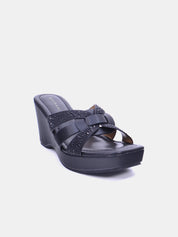 Mynaal Women's wedge heel sandal-2B253-127-Black