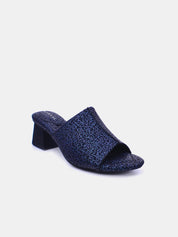 Mynaal Women's block heel sandal-23BJH181-Black