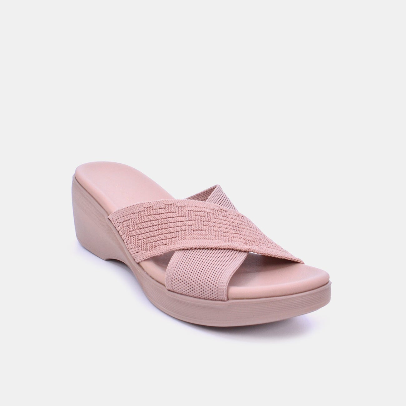 Mynaal Women's slip-on heel sandal-23AWZ763-Pink