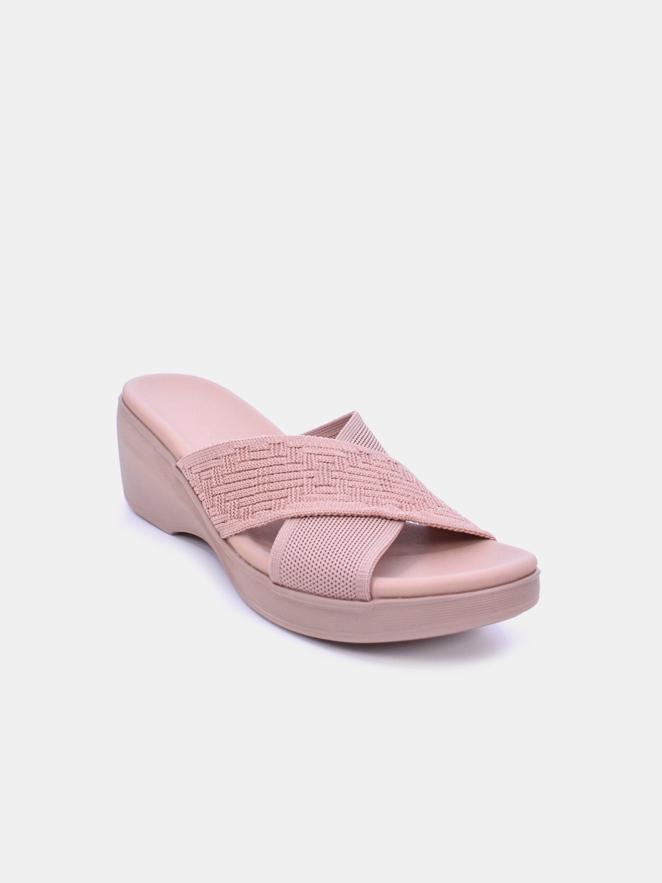 Mynaal Women's slip-on heel sandal-23AWZ763-Pink