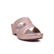 Mynaal Women's platform sandal with cut-out straps-414ZD19T-Gold