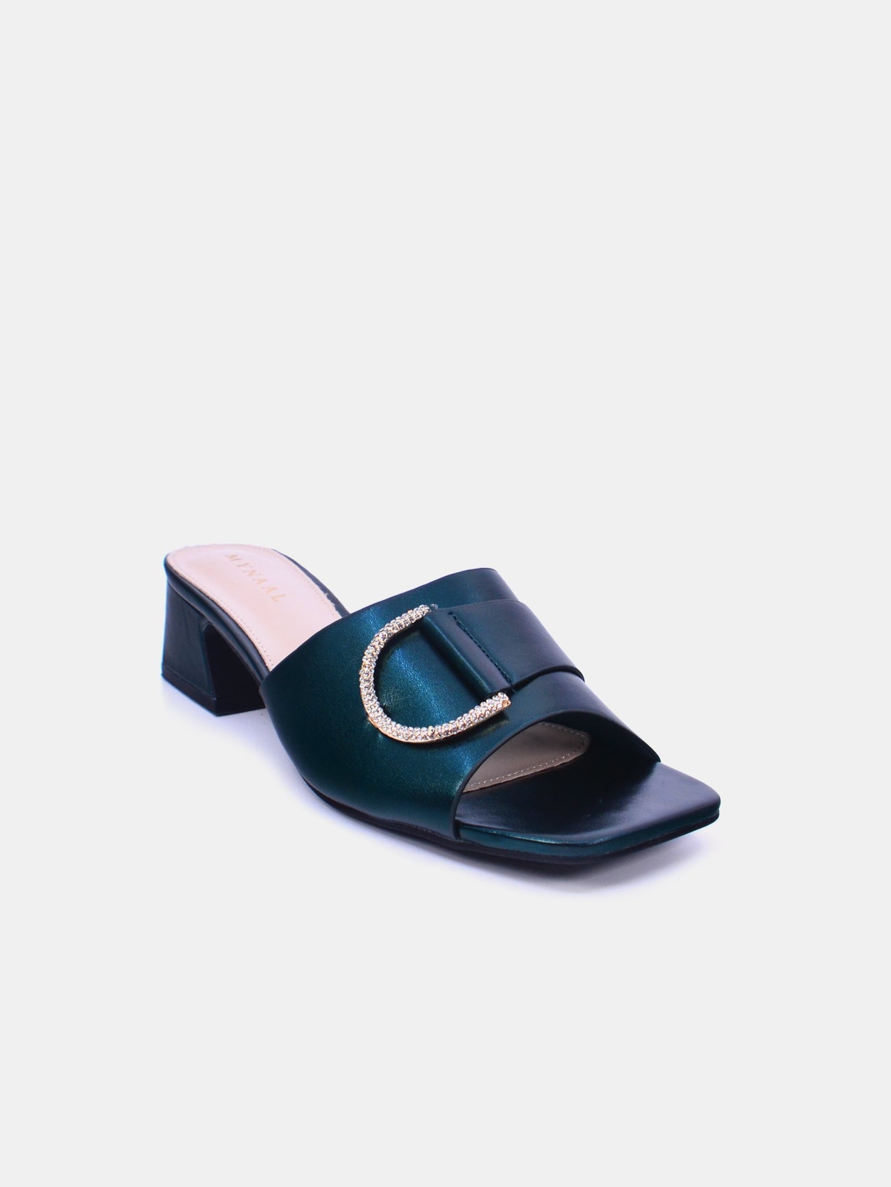 Mynaal Women's block heel sandal-23BXG103-Green