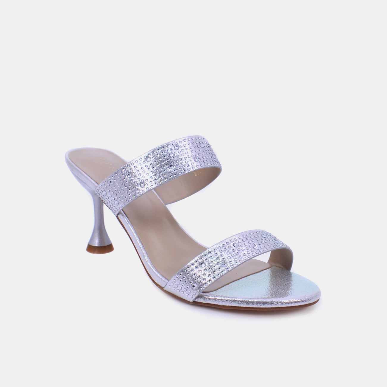 Mynaal Women's spool heel sandal-8TV95-8-Silver