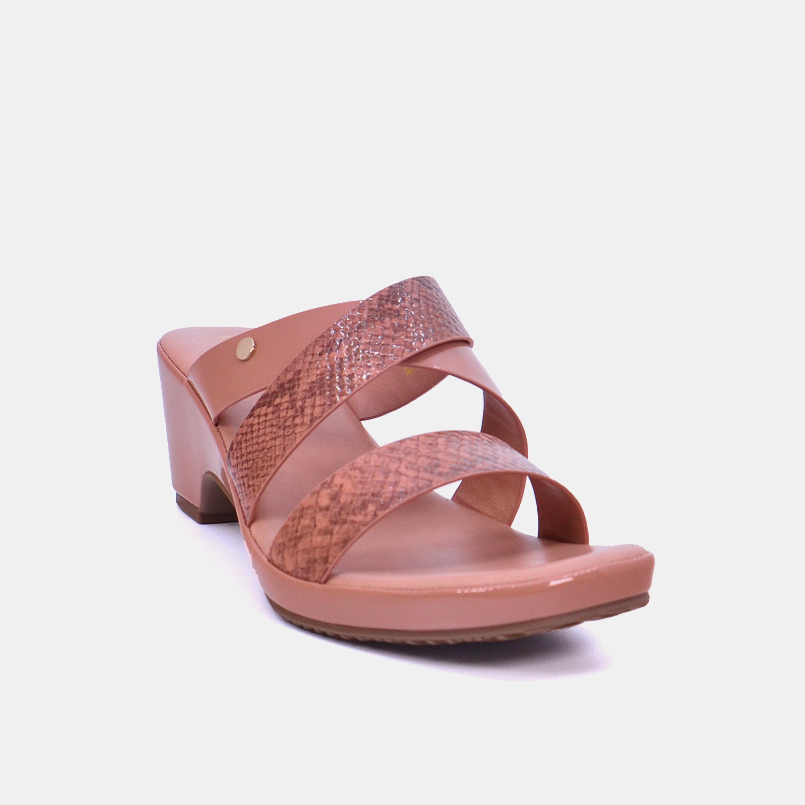 Mynaal Women's block heel sandal- 114RJ217 -Pink