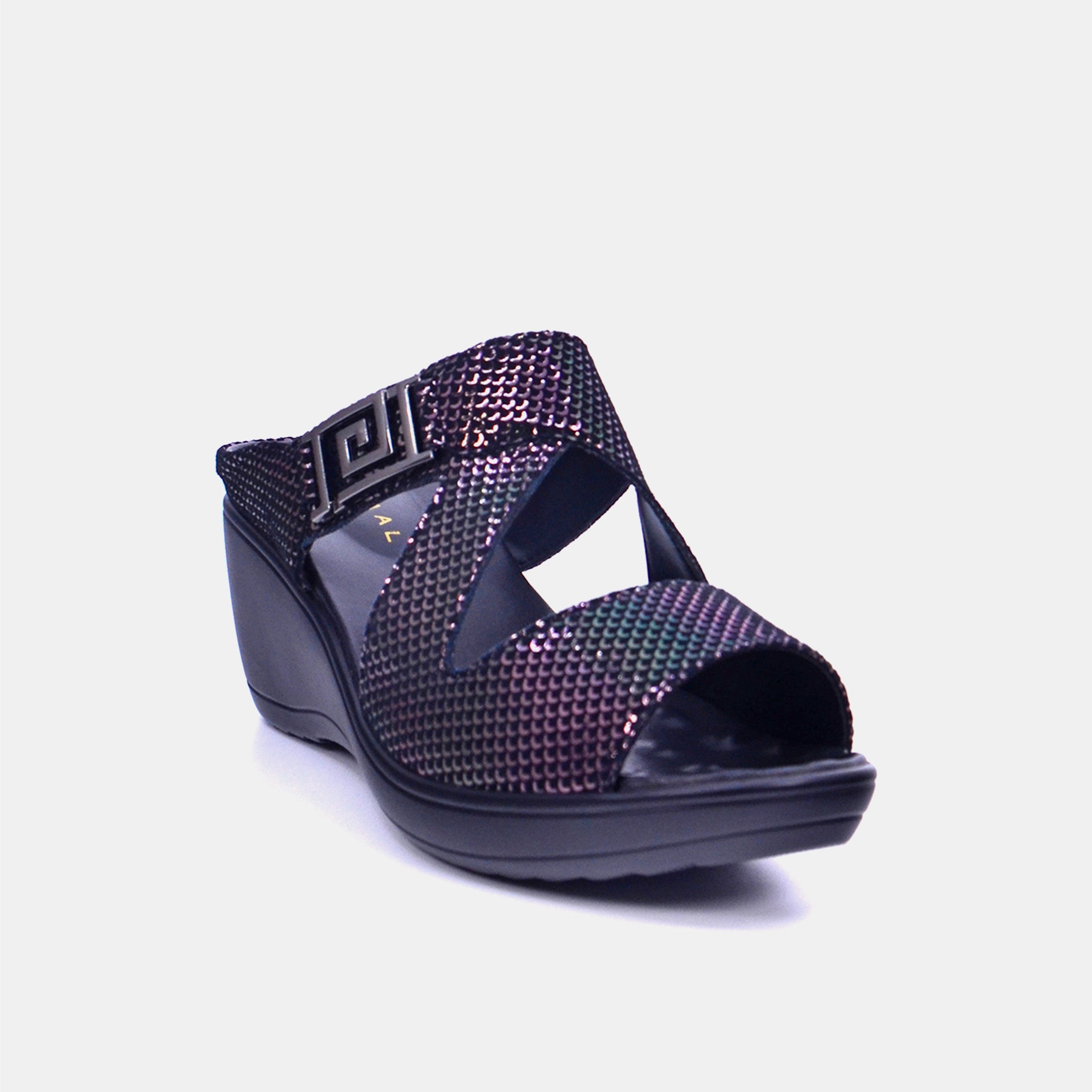 Mynaal Women's wedge heel sandal- 20926-8 -Black