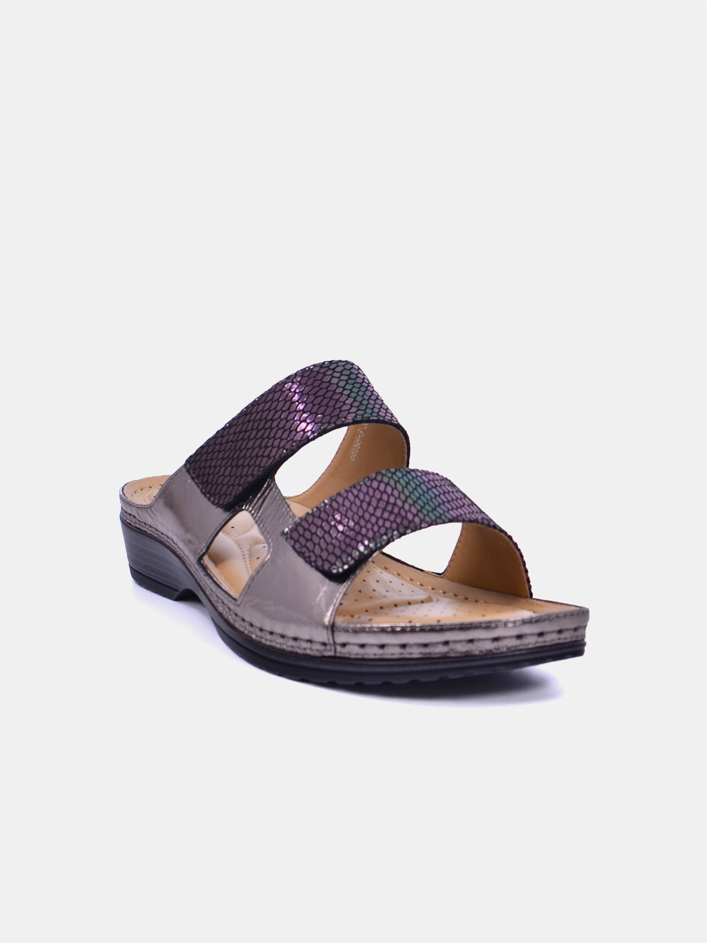 Mynaal Women's flat sandal- 30059-13 -Gray