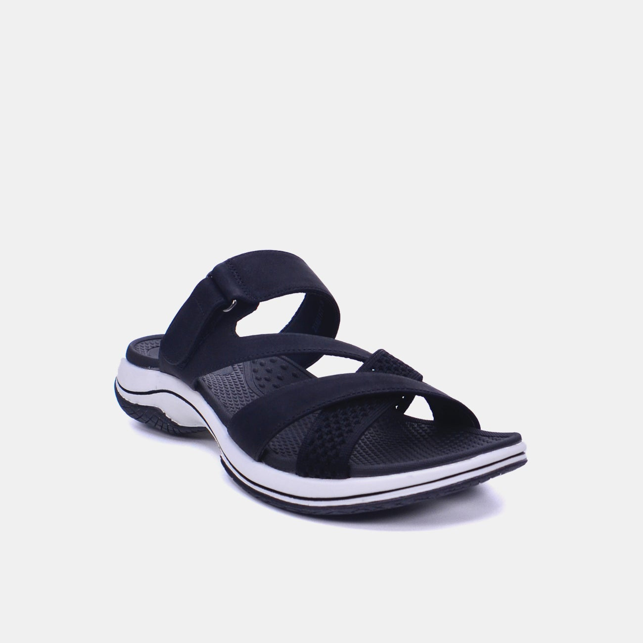 Mynaal Women's flat sandal-23ABT171-Black