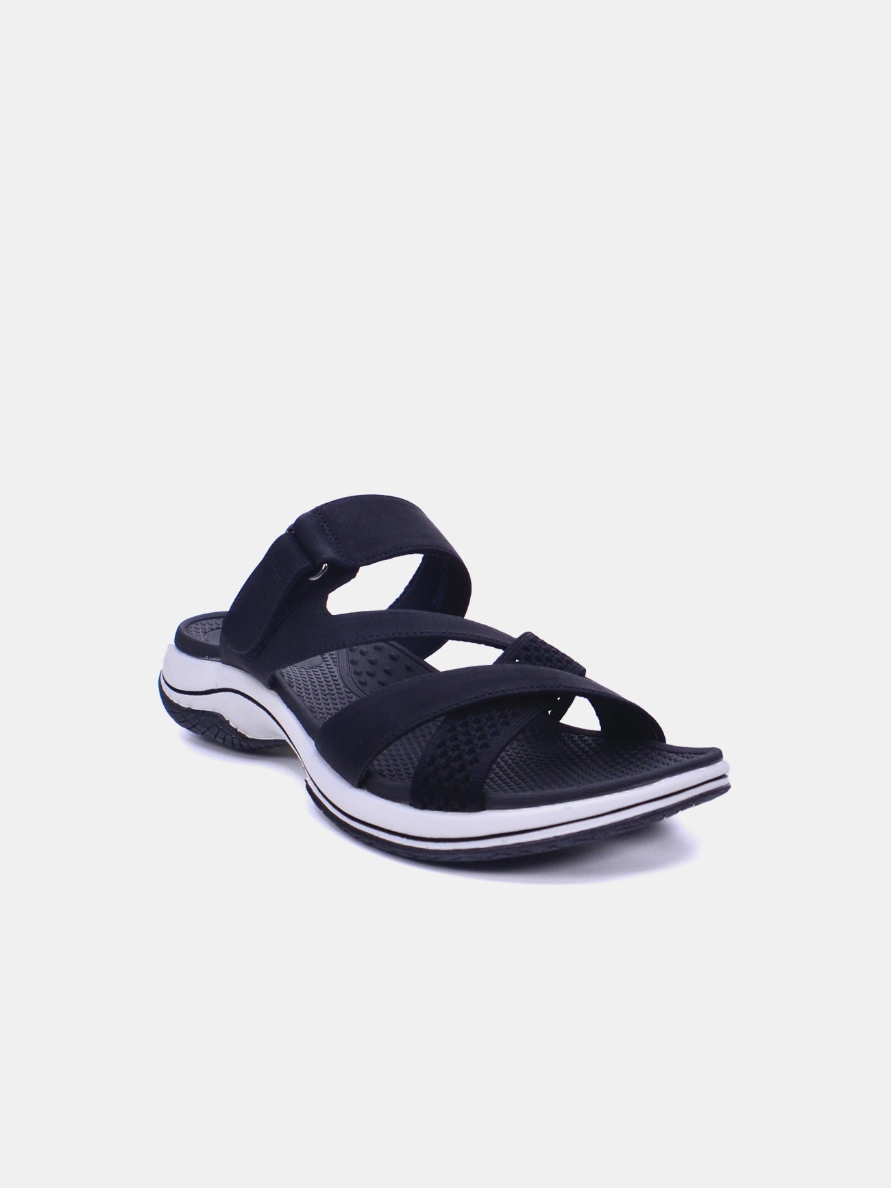 Mynaal Women's flat sandal-23ABT171-Black