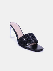 Mynaal Women's block heel sandal-18F9817-23-Black