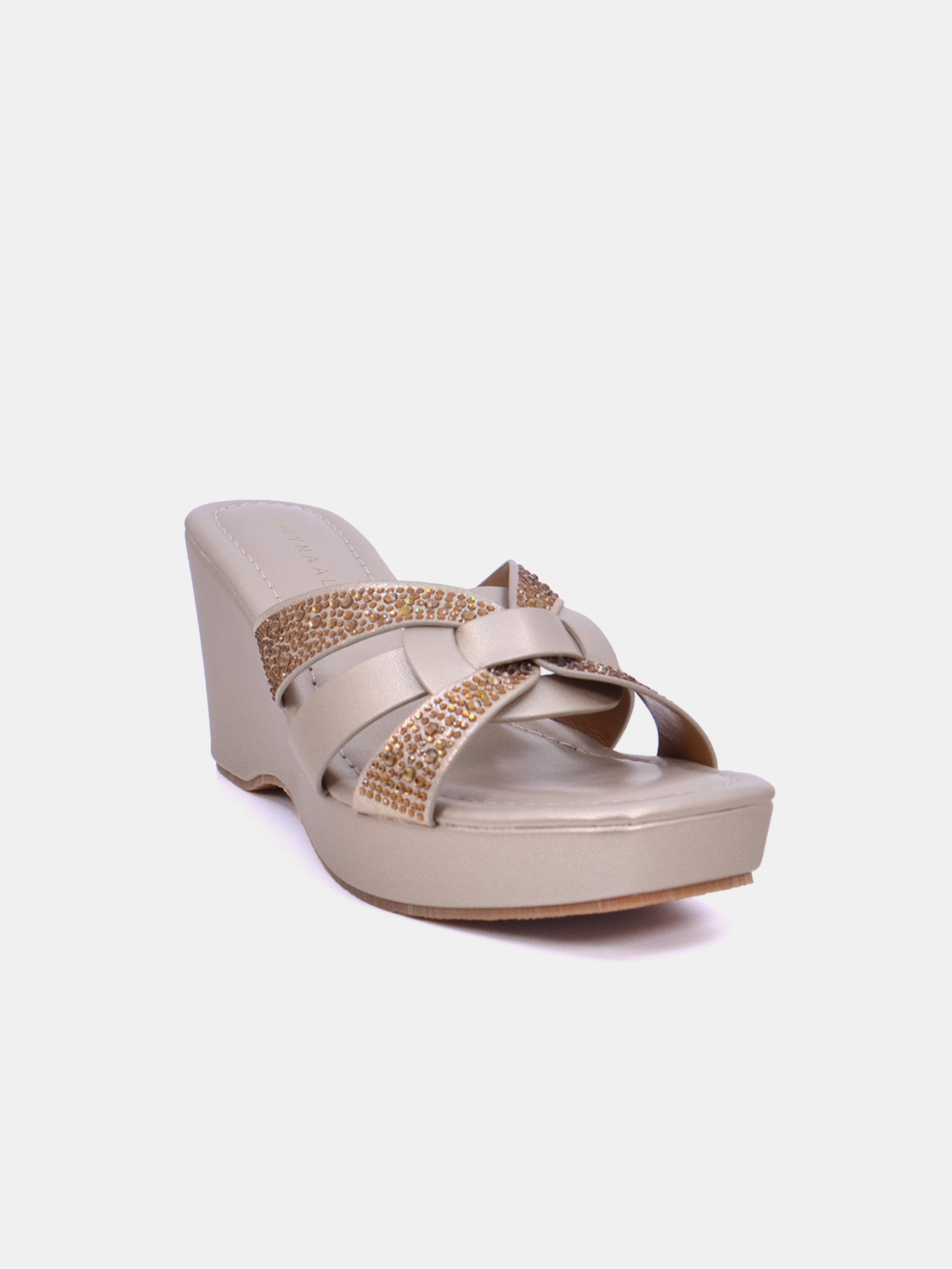 Mynaal Women's wedge heel sandal-2B253-127-Gold