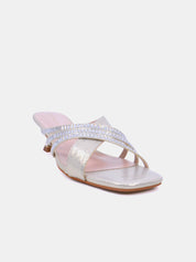 Mynaal Women's spool heel sandal-2G9183-531-Gold