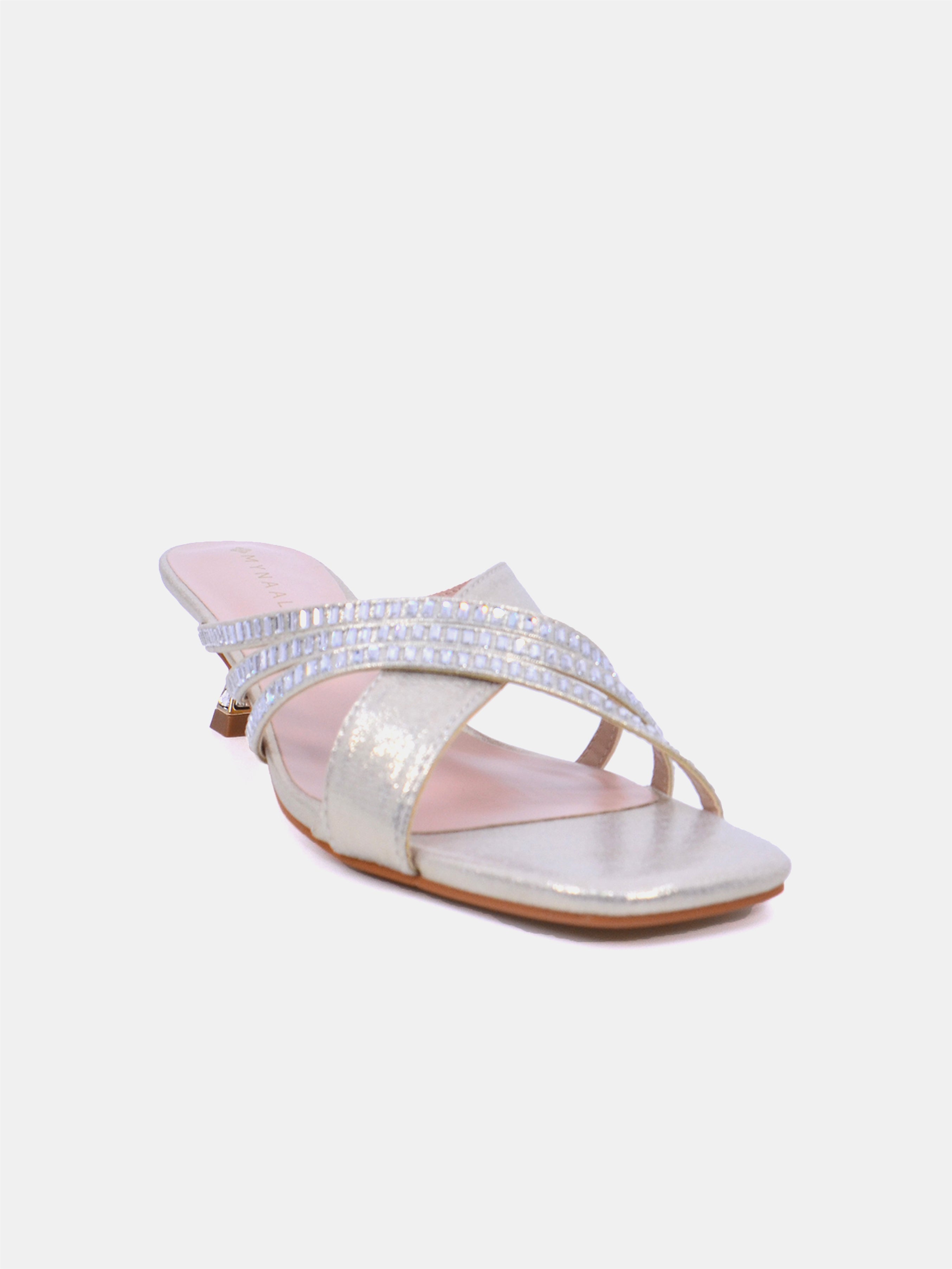 Mynaal Women's spool heel sandal-2G9183-531-Gold