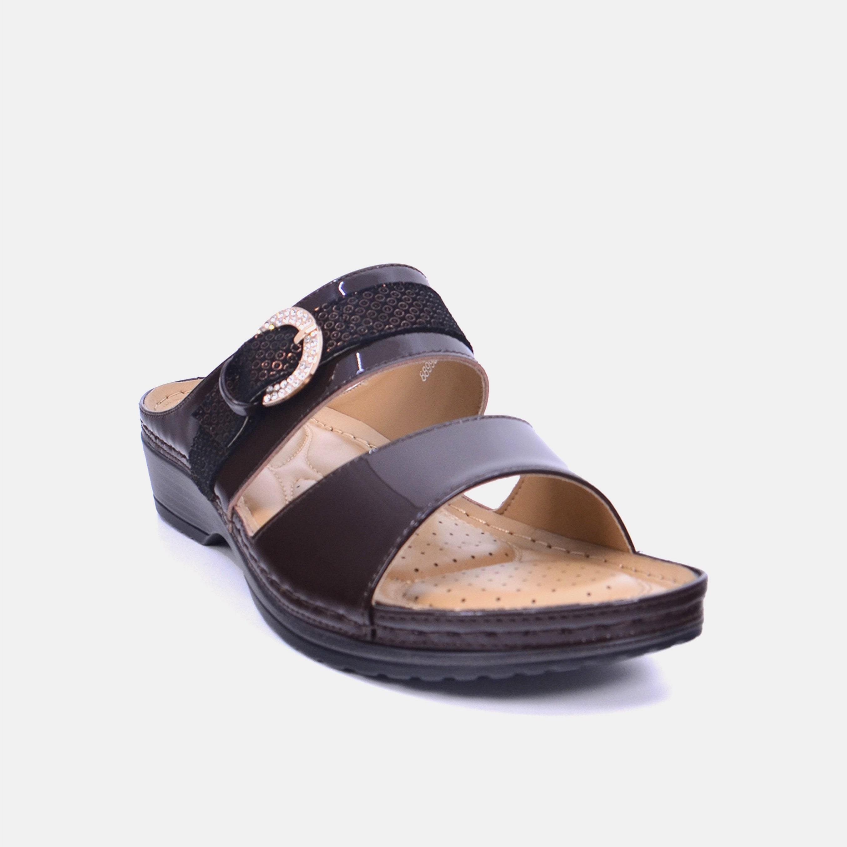 Mynaal Women's flat sandal-18F8845-10-Brown