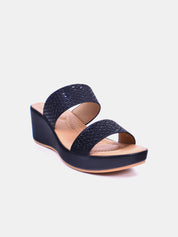 Mynaal Women's wedge heel sandal-23ABT172-Black