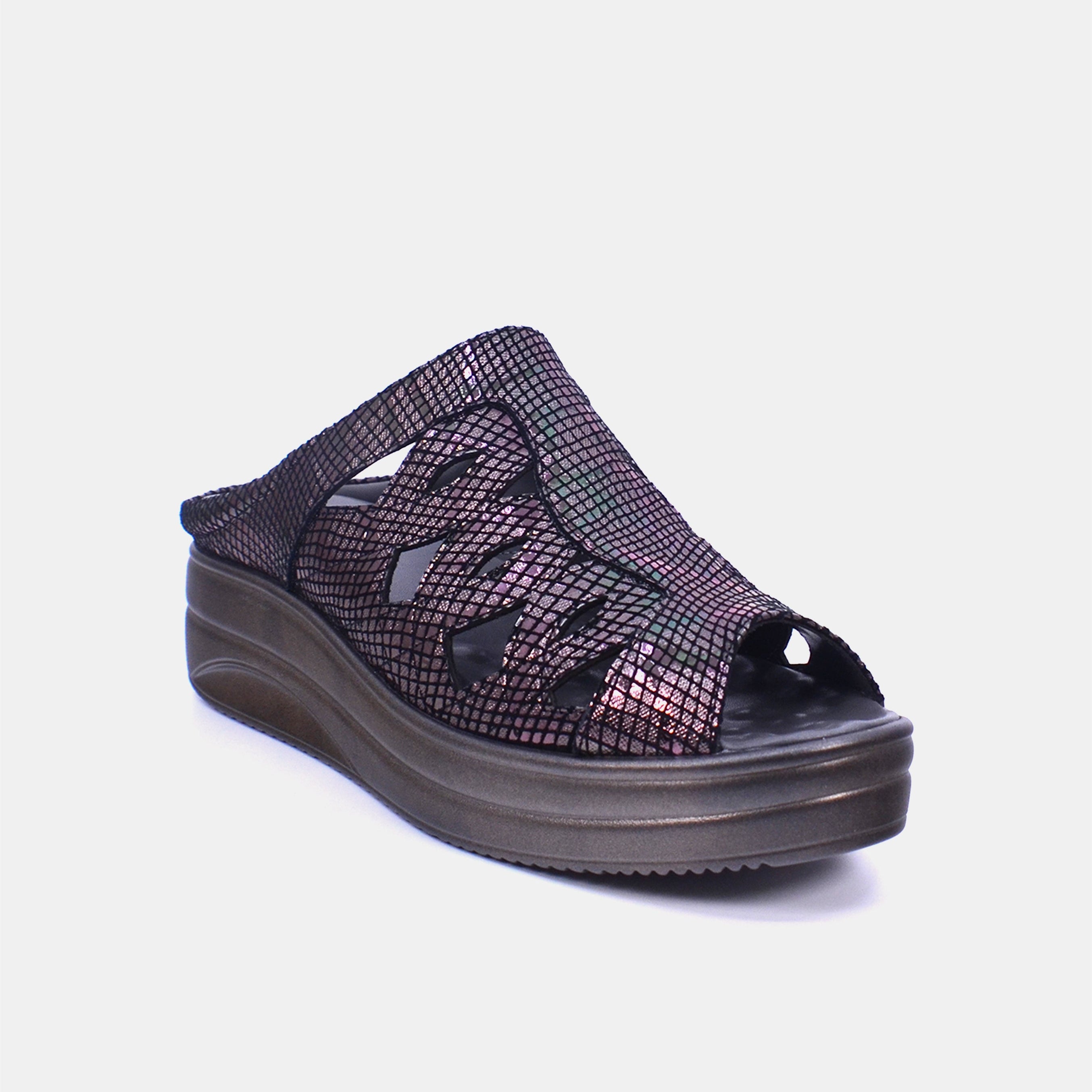 Mynaal Women's platform sandal- 2513-20 -Gray