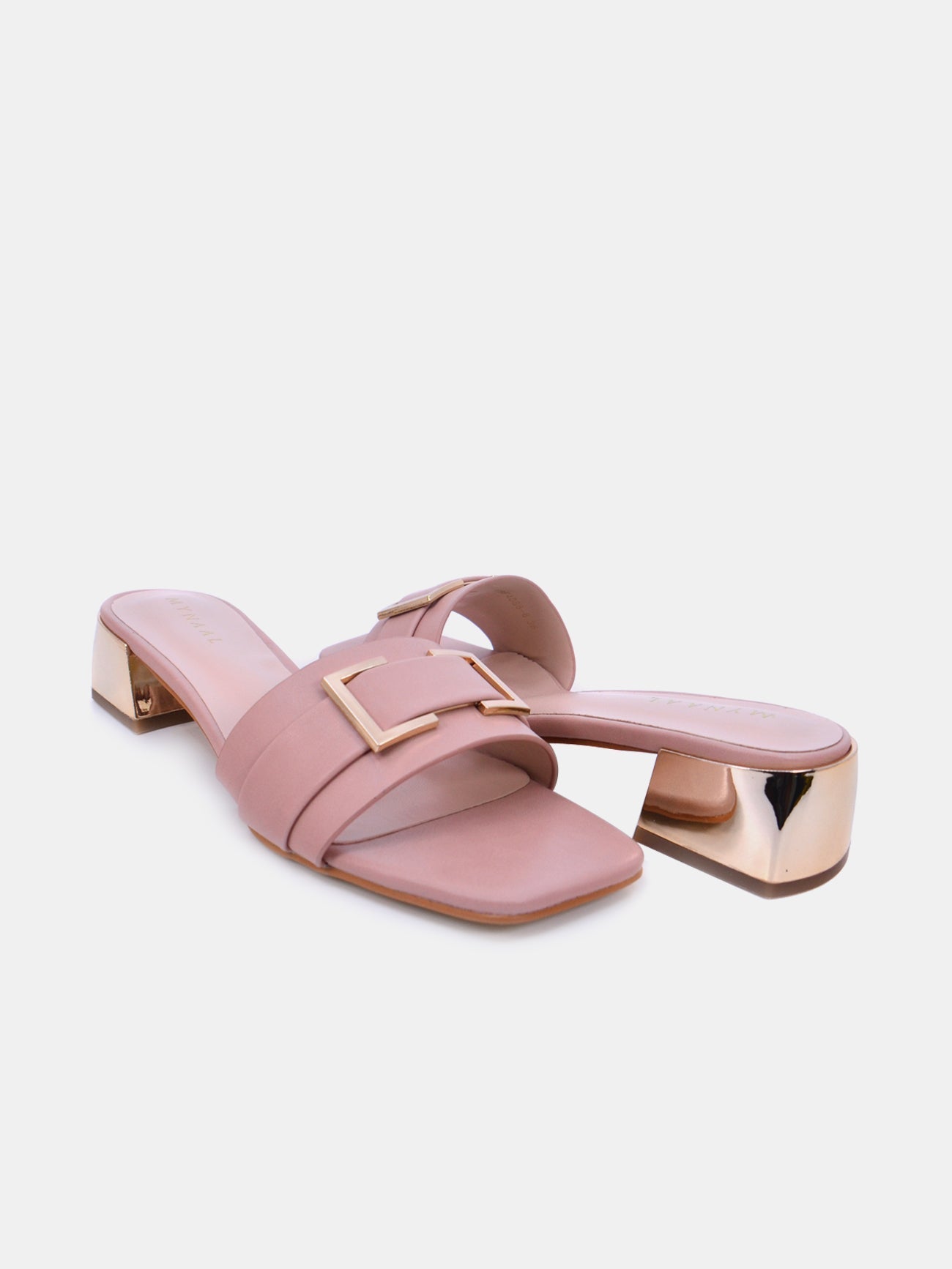 Mynaal Women's block heel sandal-18F4088-8-Pink