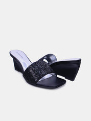 Mynaal Women's wedge heel sandal-18F2248-21-Black
