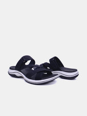 Mynaal Women's flat sandal-23ABT171-Black