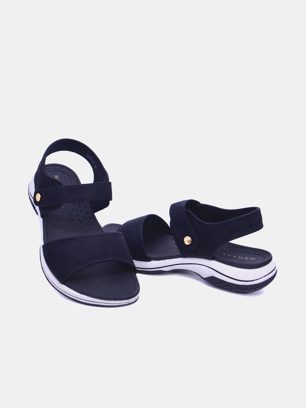 Mynaal Women's flat sandal-18F8845-10-Black