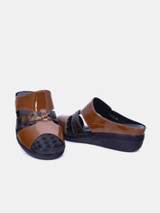 Mynaal Women's slip-on sandal- 2418-23 -Brown