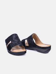 Mynaal Women's flat sandal- 88909-60 -Black