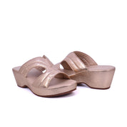 Mynaal Women's platform sandal with cut-out straps-414ZD19T-Gold