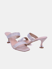 Mynaal Women's spool heel sandal-3U888-6-Rose-Gold