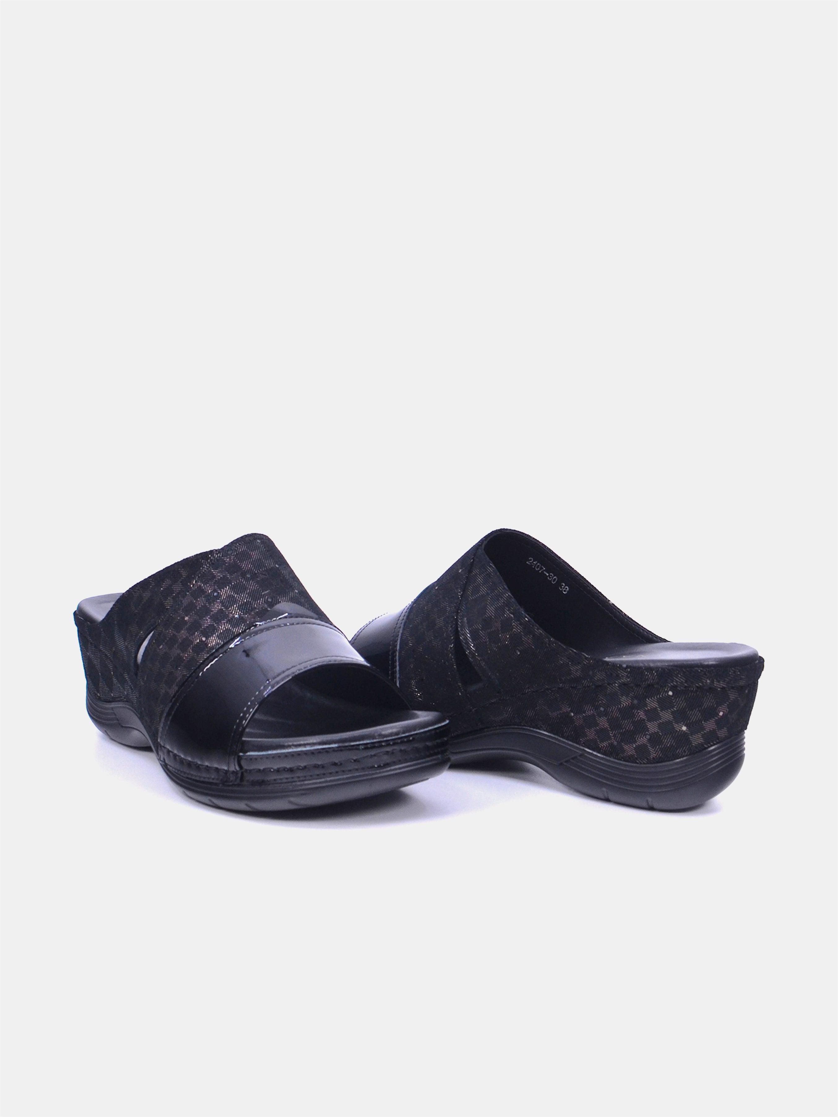 Mynaal Women's platform sandal- 2407-30 -Black