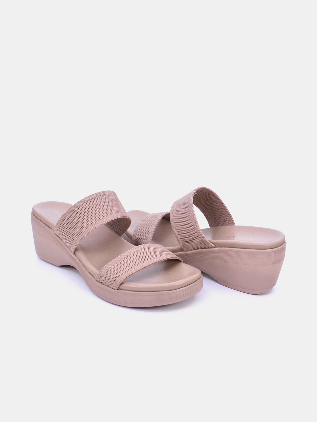 Mynaal Women's slip-on heel sandal-23AWZ767-Beige