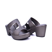 Mynaal Women's platform sandal with cutout straps-414RJ859-Gray