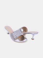 Mynaal Women's spool heel sandal-6F5972-12-Silver