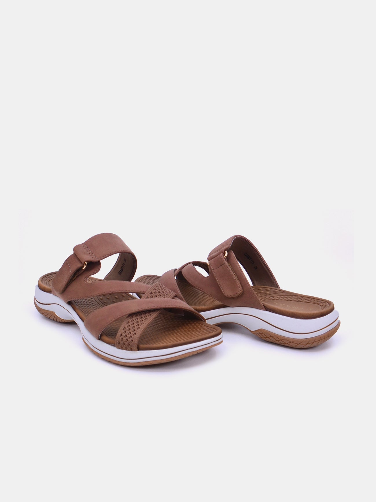 Mynaal Women's flat sandal-23ABT171-Brown