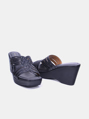 Mynaal Women's wedge heel sandal-2B2531-125-Black