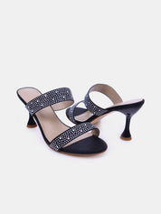 Mynaal Women's spool heel sandal-8TV95-8-Black